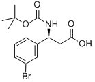 Molecular Structure of 500770-76-3 (Boc-(S)-3-amino-3-(3-bromo-phenyl)-propionic acid)